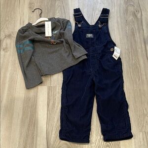 2T overall and shirt bundle